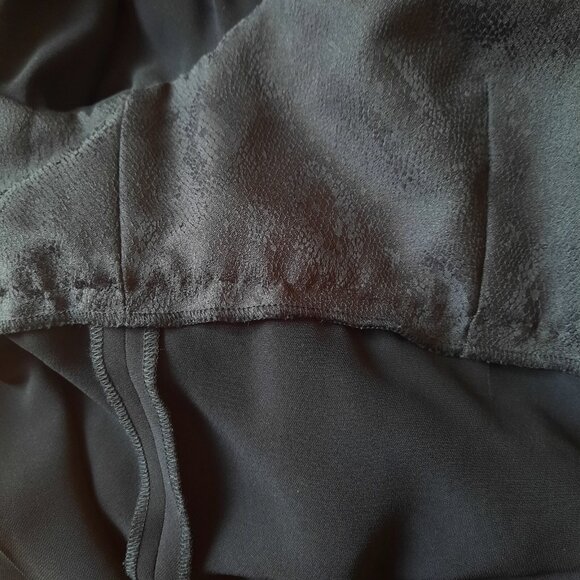 Gothic Witchy Medieval Maxi Dress M Long Bell Sleeves Black Lace Evening Wedding - Picture 12 of 12